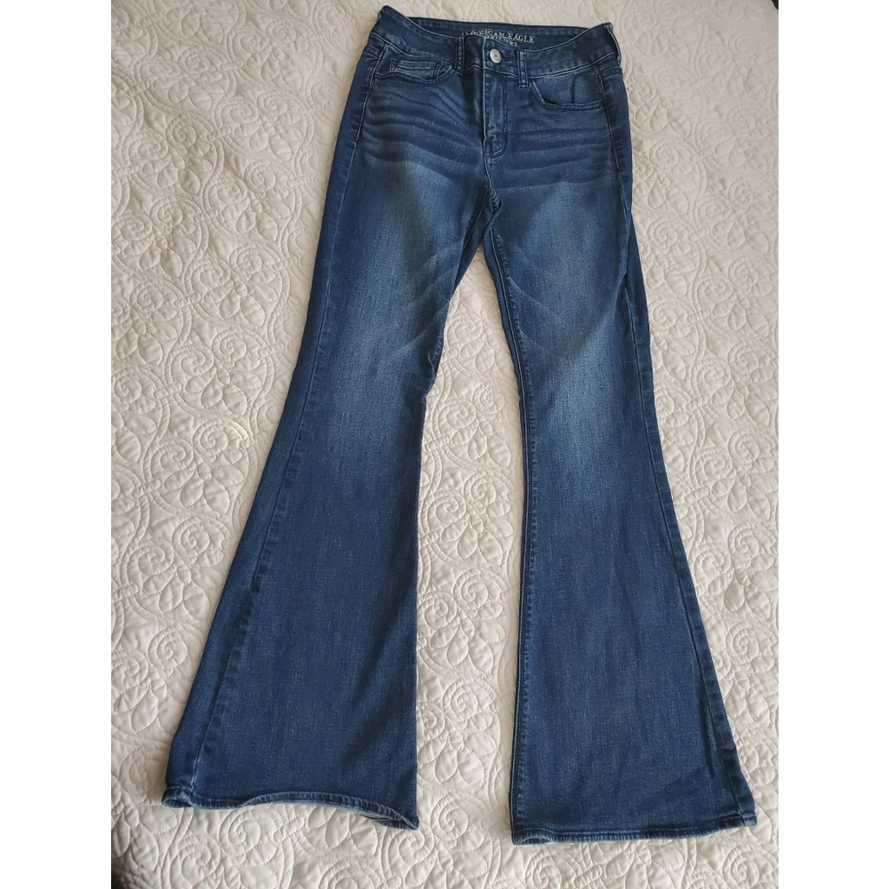 High Rise Artist Flare Jeans by American Eagle